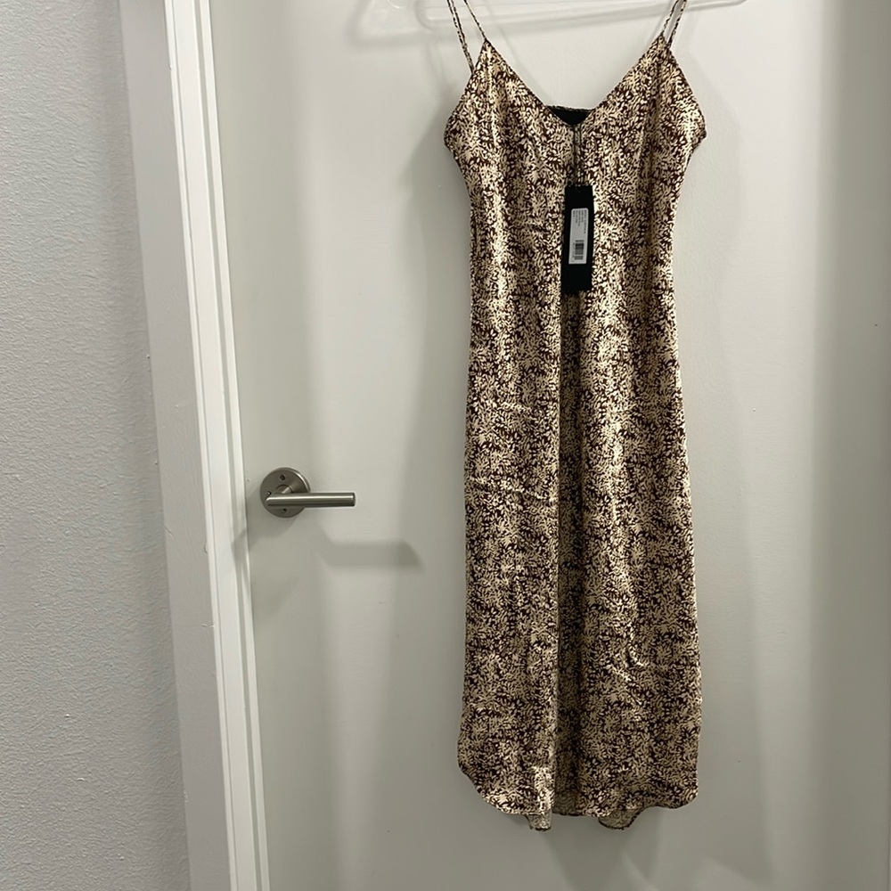 NWT Nili lotan short cami fall leaf print S